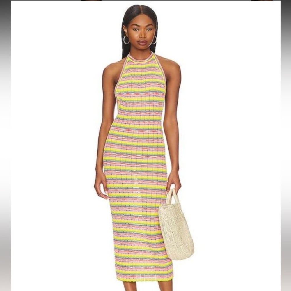 Solid & Striped Women's Metallic Kelly Dress Size S